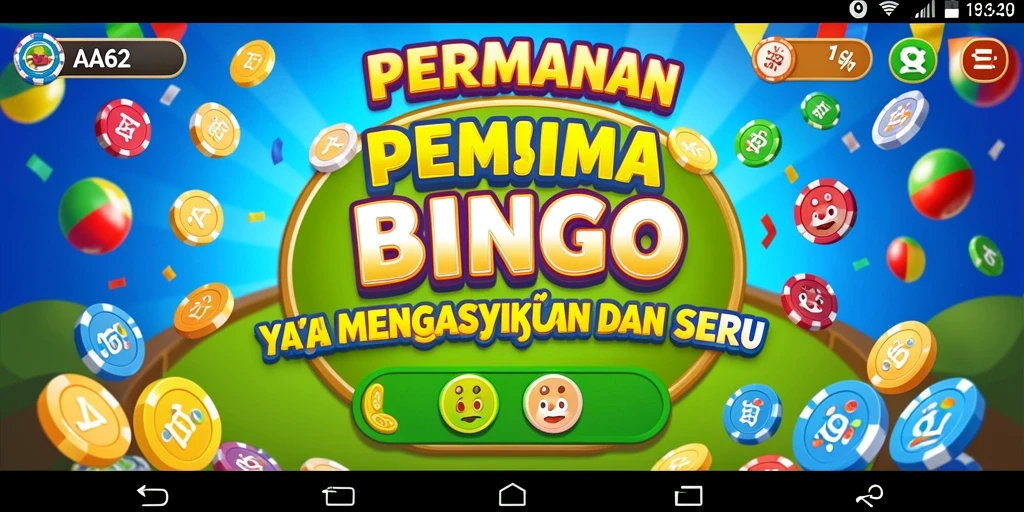 Tangkapan layar gameplay Bingo di AA62 dengan suasana yang menyenangkan.