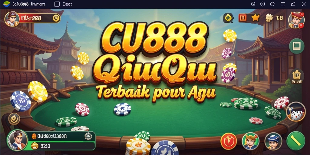 Screenshot CU888 menampilkan gameplay seru QiuQiu.