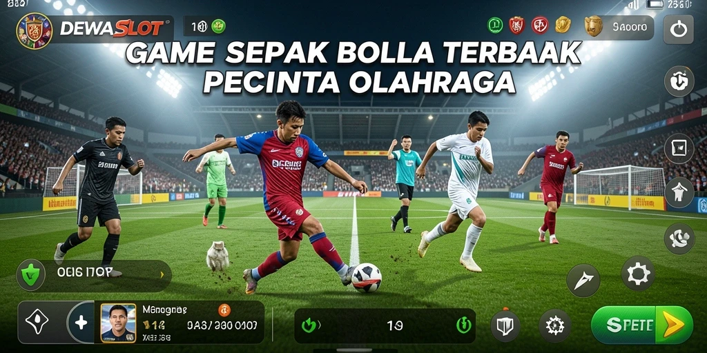 Tampilan mendebarkan dari pertandingan sepak bola di DEWASLOT.