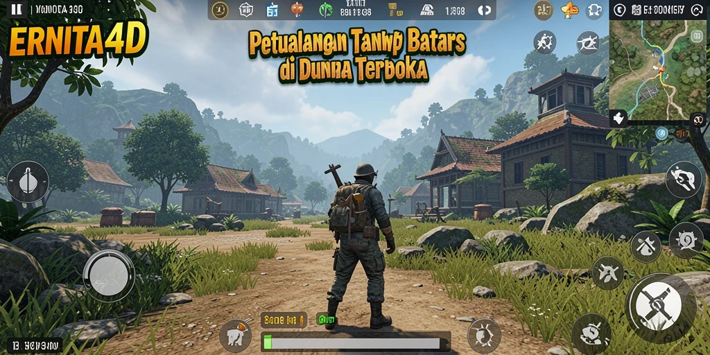 Gameplay seru ERNITA4D di dunia terbuka yang menakjubkan.