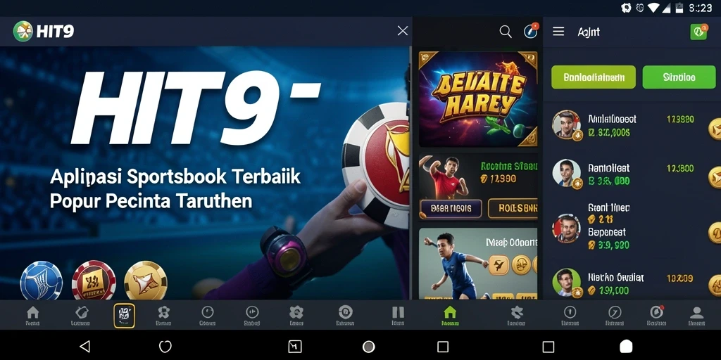 Tampilan menarik HIT9 dengan berbagai opsi taruhan olahraga.