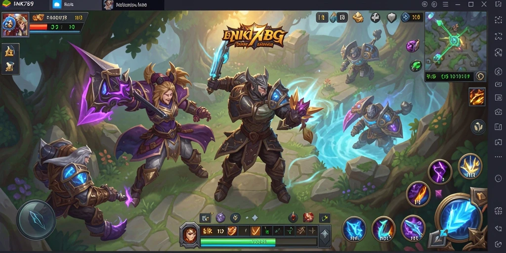 Tampilan gameplay ARPG yang mengasyikkan dalam INK789.