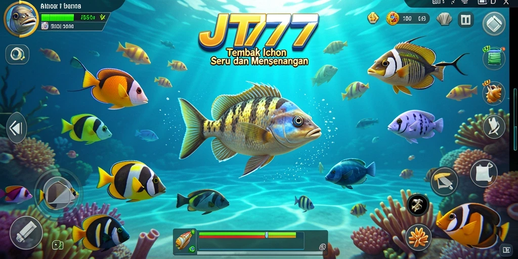 Gameplay seru Tembak Ikan di JT777 yang penuh aksi.