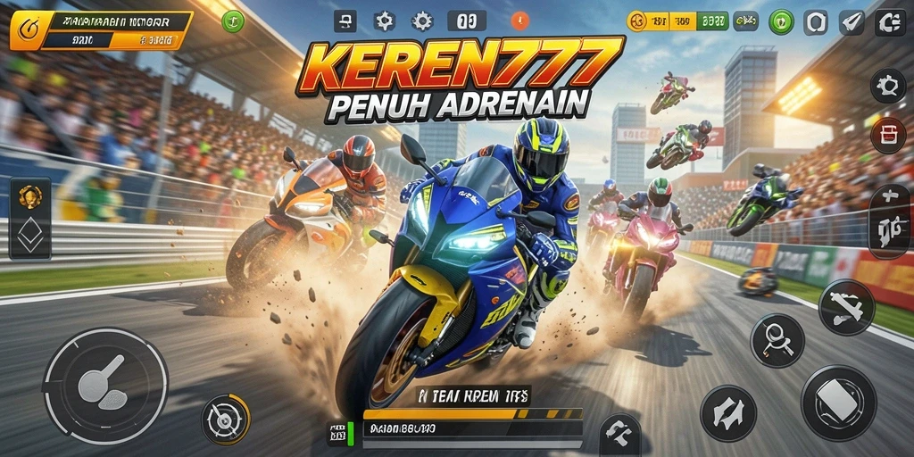 Gameplay seru balapan motor dengan grafis menawan di KEREN777.