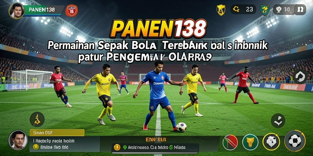 Tampilan aksi menegangkan dalam permainan sepak bola PANEN138.