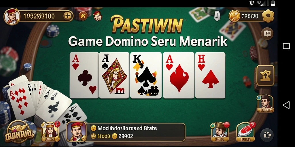 Tampilan utama gameplay PASTIWIN yang menarik perhatian.