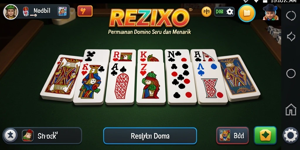 Screenshot gameplay yang menampilkan keseruan permainan Domino.