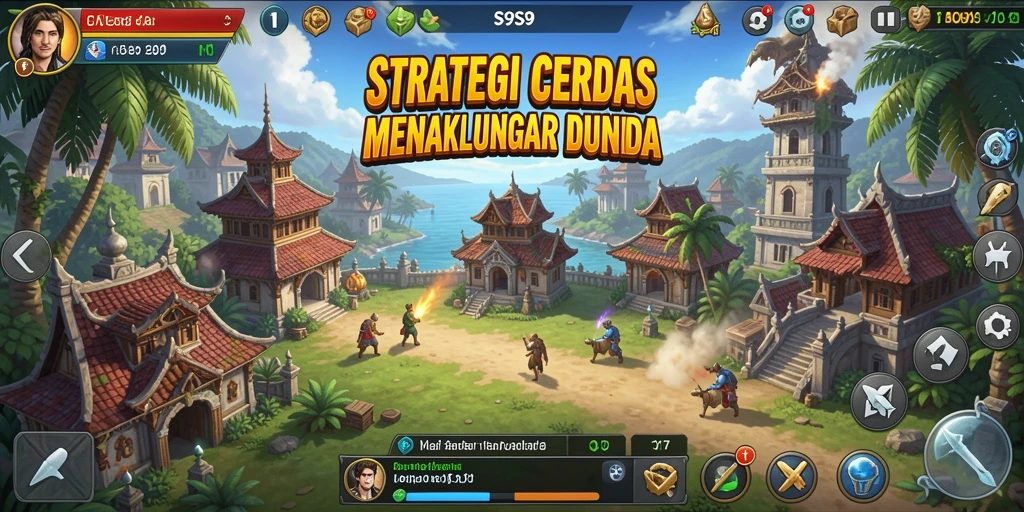 Screenshot gameplay Strategi S9S9 yang menampilkan pertarungan akurat.