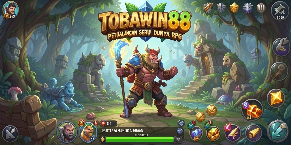 Tampilan aksi seru dalam TOBAWIN88 yang menampilkan pertarungan karakter.