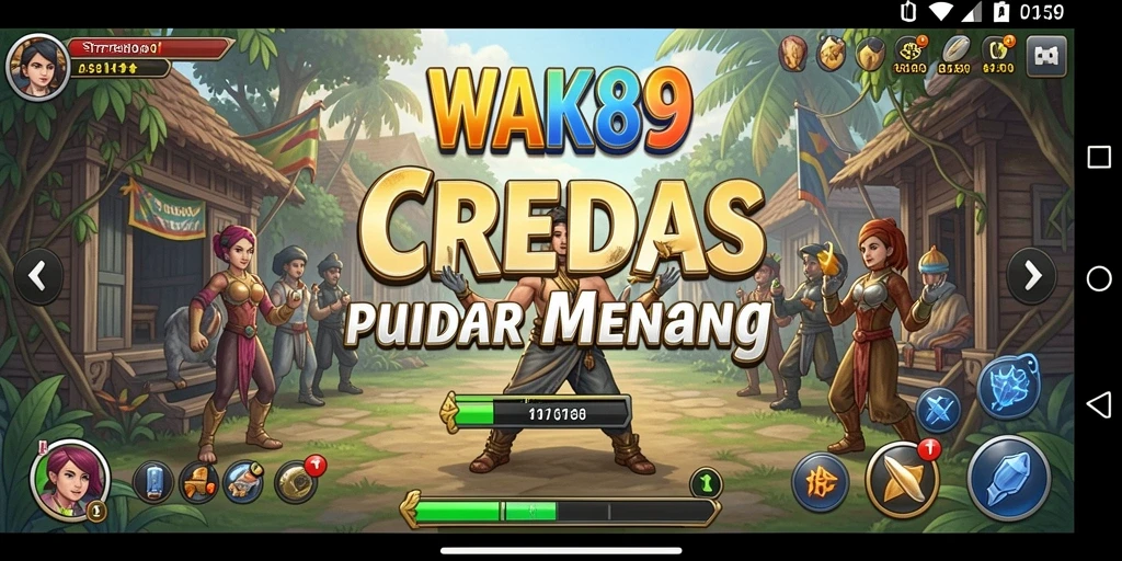 Tampilan gameplay strategi yang mendebarkan di WAK89.