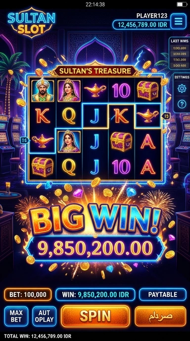 Pengguna menikmati pengalaman gaming yang lancar di sultanslot.